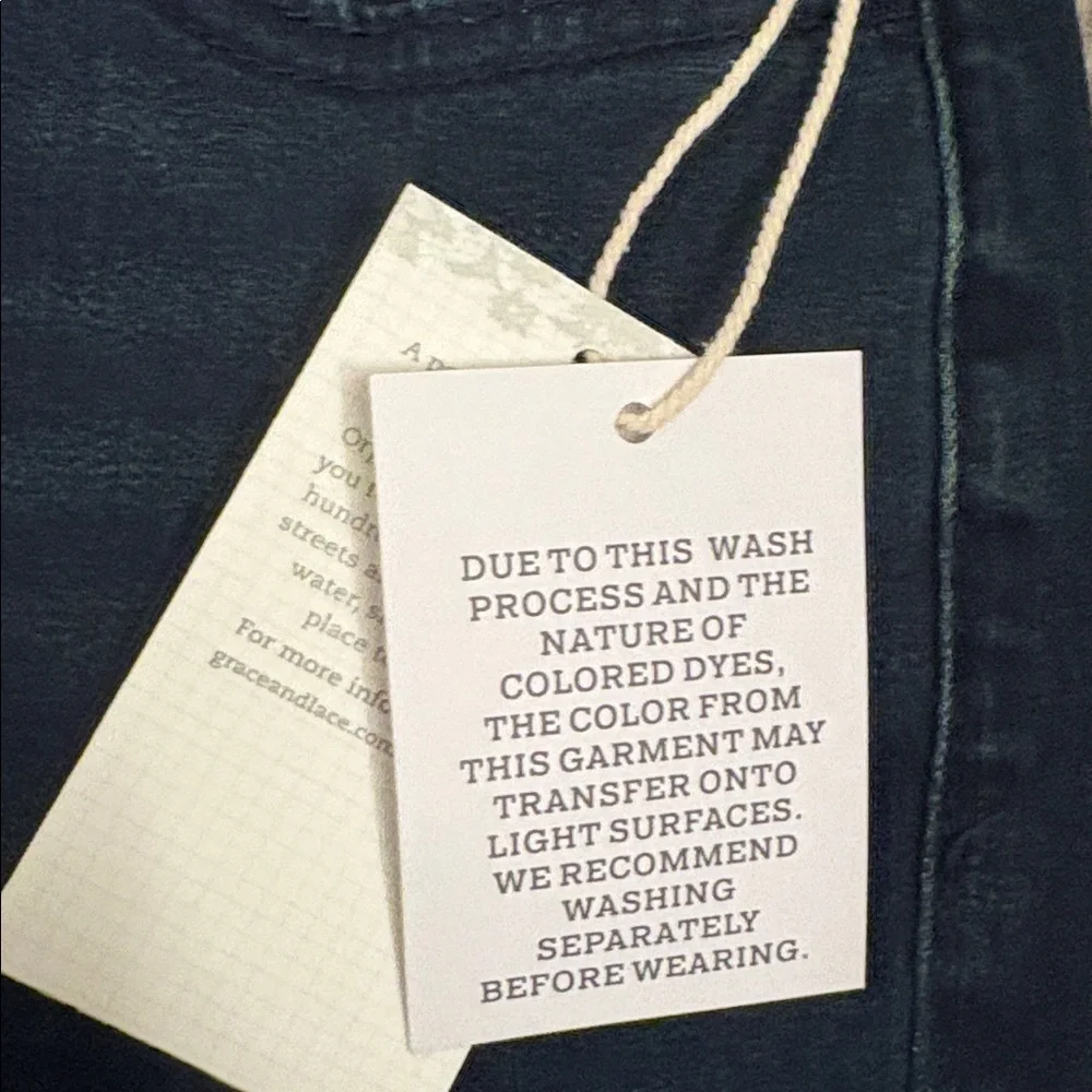 Grace & Lace Dark Blue Straight‎ Leg Jeans 0 - Picture 5 of 12